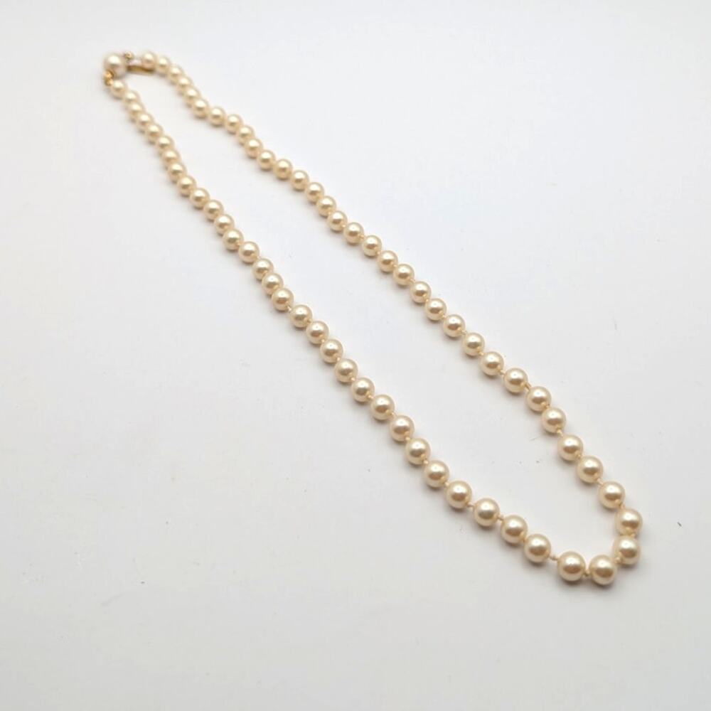 Vintage Marvella Jewelry 18" Strand Necklace High Quality Faux Pearl